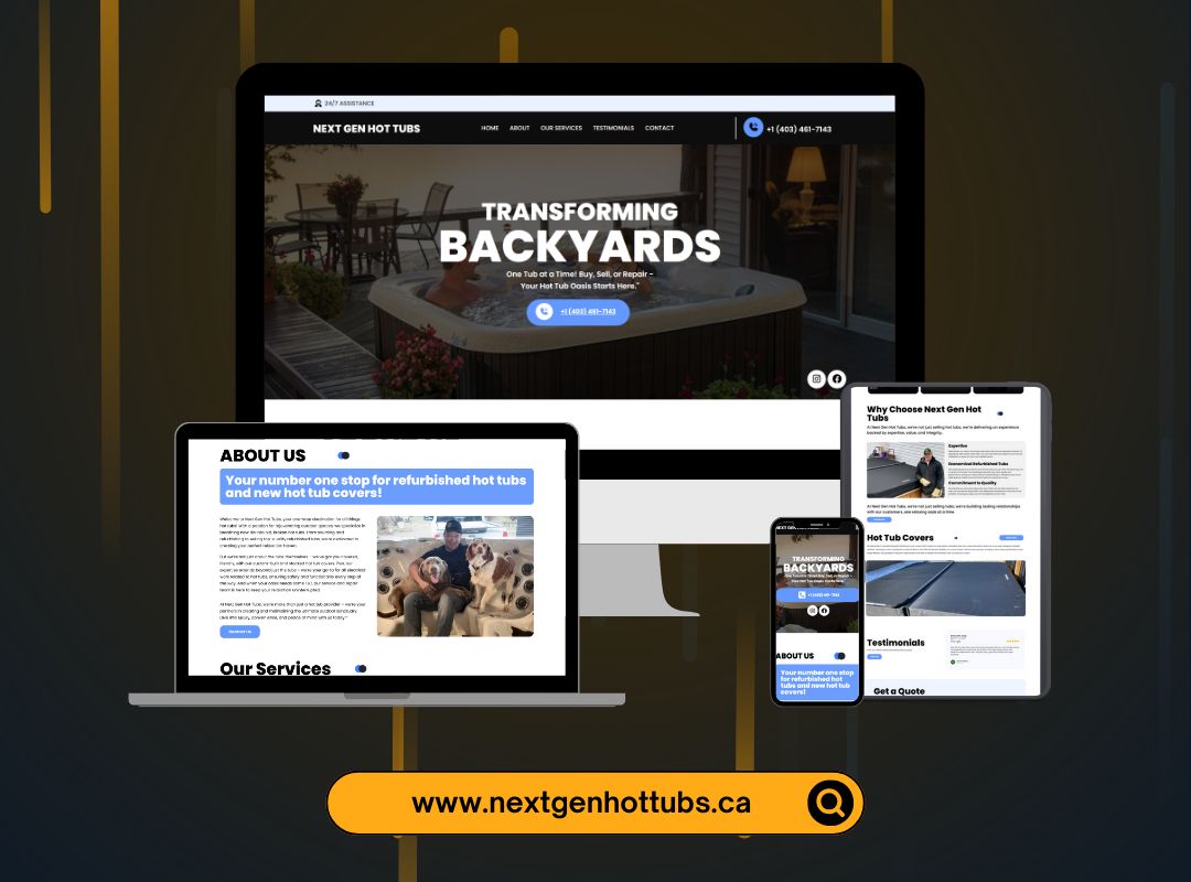 CorePixel Marketing website page layout preview