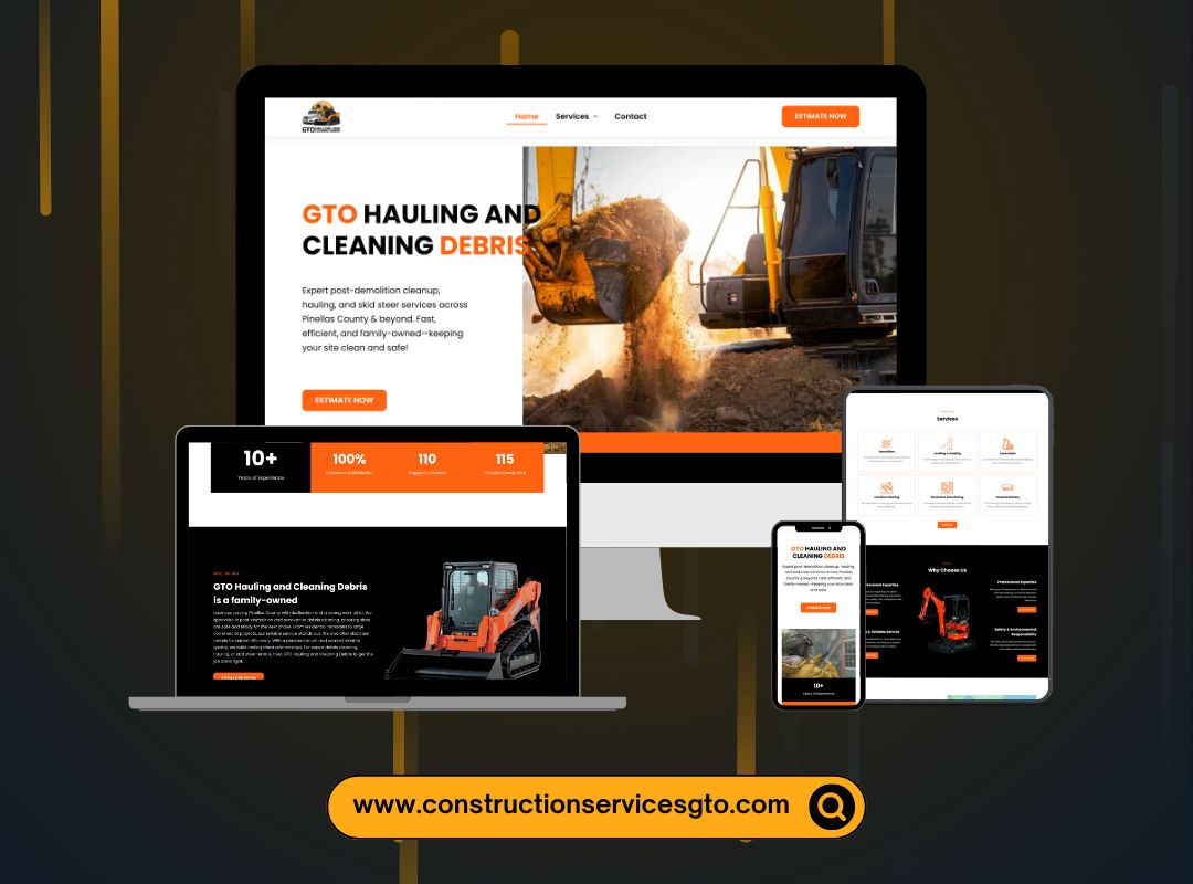 CorePixel Marketing website design project showcase